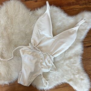 Shade & Shore Cream One Piece Swimsuit